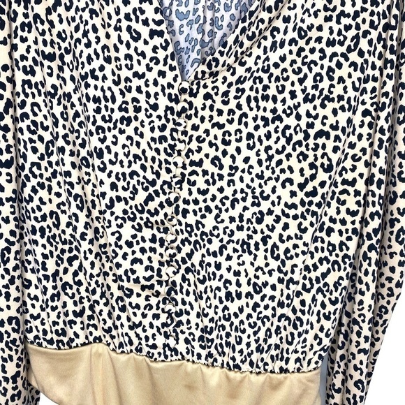 AFRM Long Sleeve Leopard Print Puff Sleeve Bodysuit - Picture 3 of 11